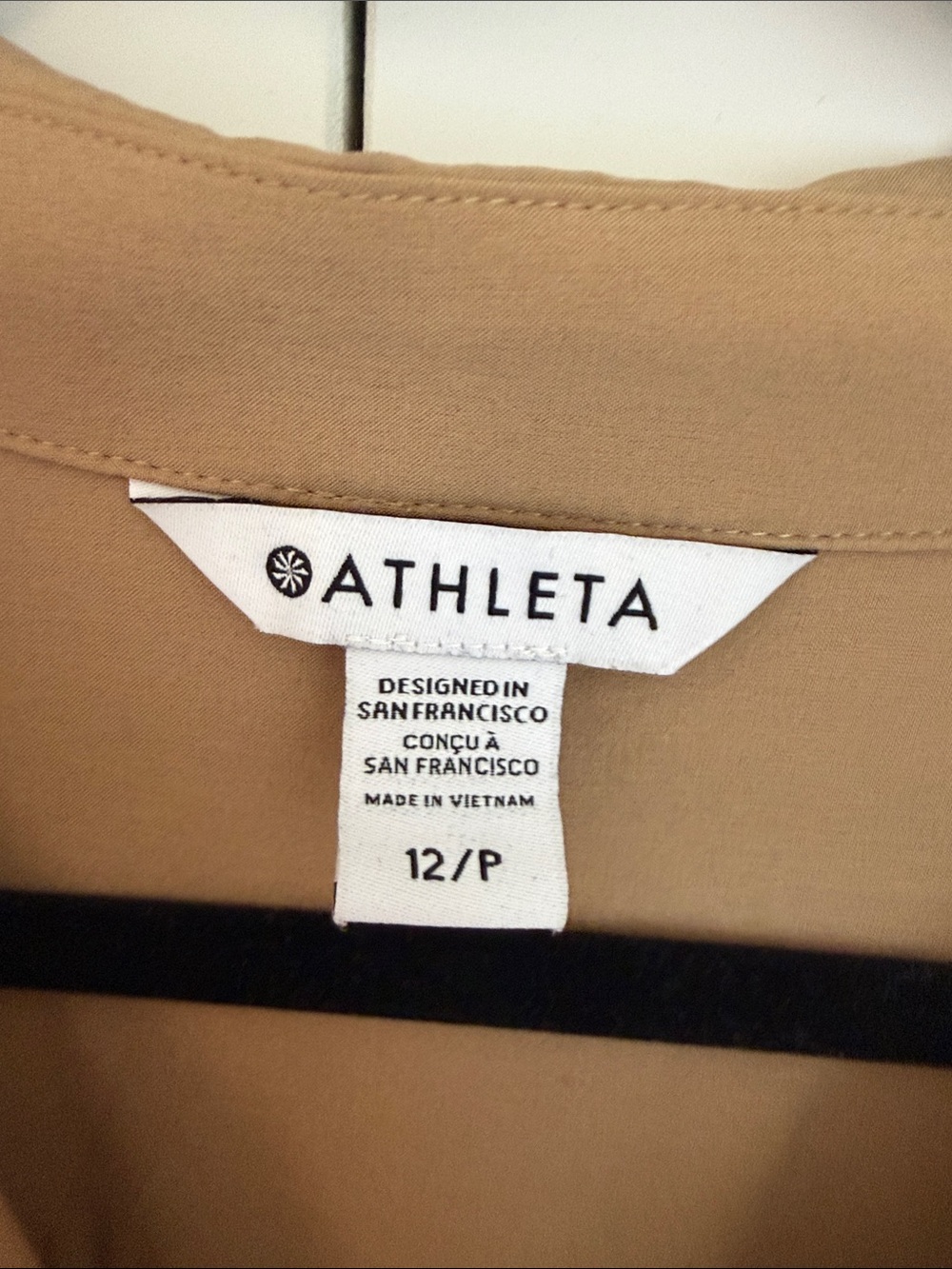 Athleta Tan Sleeveless Zip-Front Cropped Jumpsuit - Picture 3 of 4